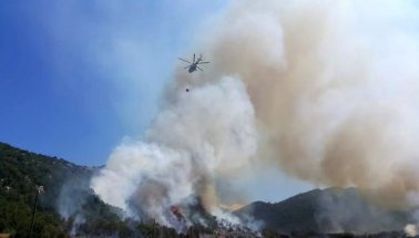 Son dakika: Kaş'ta Orman Yangını