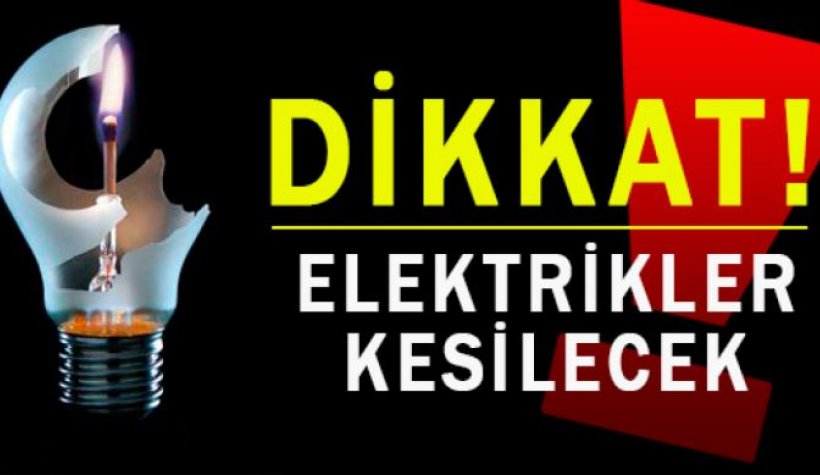 Antalya ve Alanya Dikkat! Elektrik Kesintisi