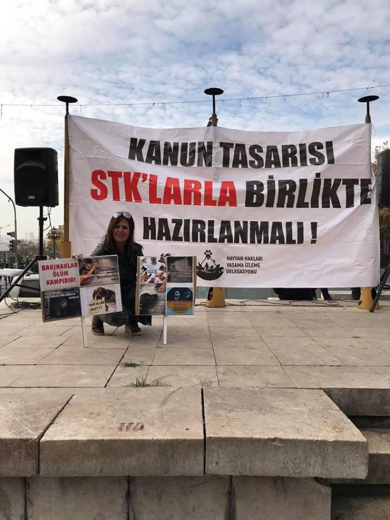 Bozkırın vicdani Karakız Gülo Ankara da eyleme katildi