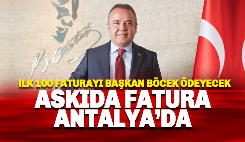 Antalya Büyükşehir Belediyesi 'Askıda Fatura' uygulaması başlattı