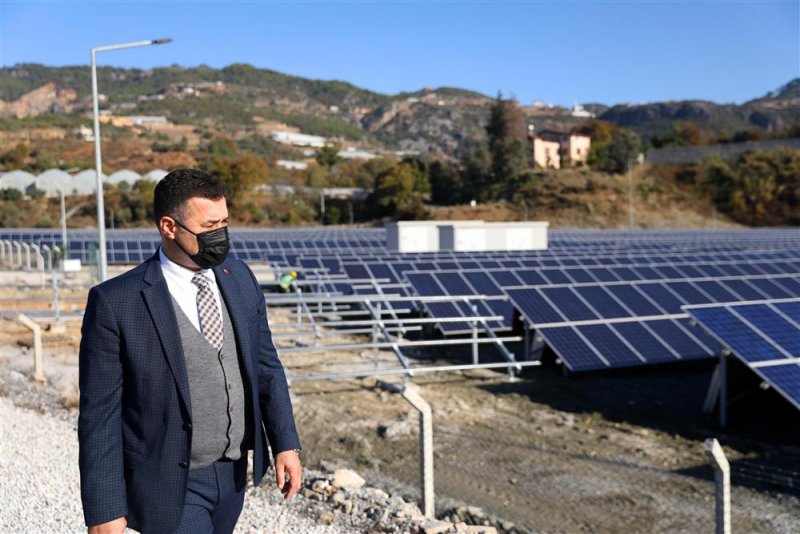 Alanya belediyesi güneş enerji santrali gücüne güç katıyor