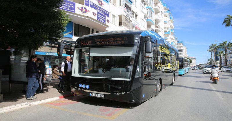 Antalya’nın Elektrikli Otobüsü Yollarda