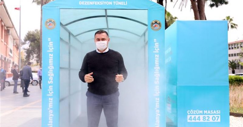 Alanya belediyesi covıd-19 ile mücadele ettiği 1 yılda 7 bin 81 noktada dezenfeksiyon hizmeti verdi