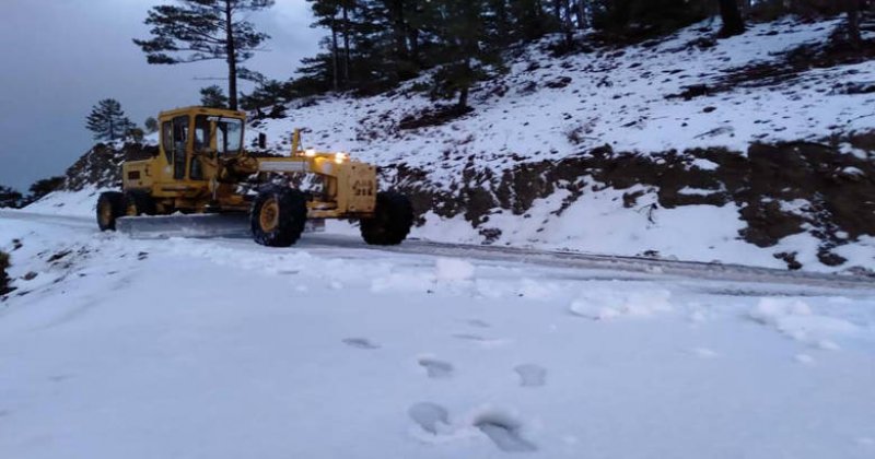 Alanya’da Karla Kapanan Yollar Açılıyor