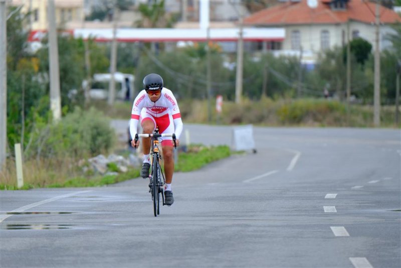 İşitme engelliler avrupa yol bisikleti şampiyonası’nda  bireysel zamana karşı yarışı yapıldı