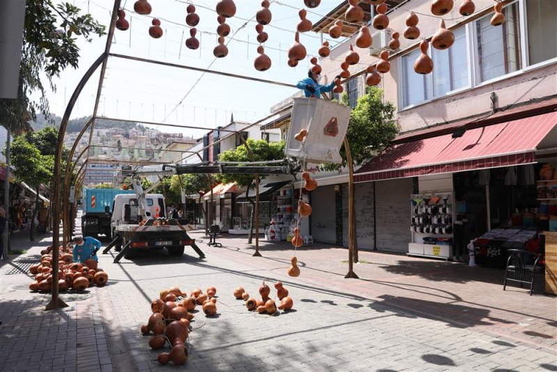 Alanya’nın sembolleşen kabak sokağı yeniden hayat buluyor