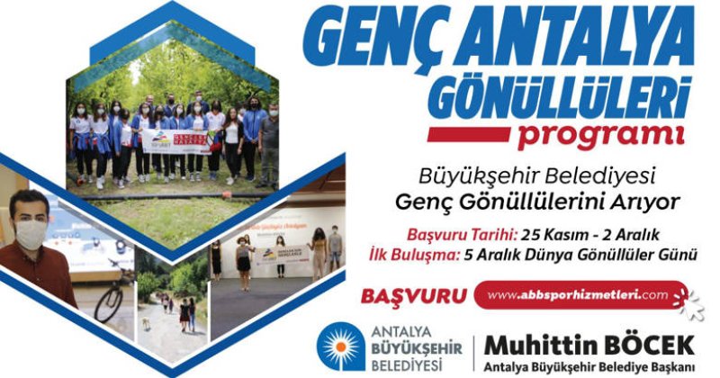 Genç Antalya Gönüllüleri Başvuruları Başladı