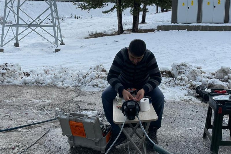 Alanya belediyesi’nden yaylalarda fiber çalışma