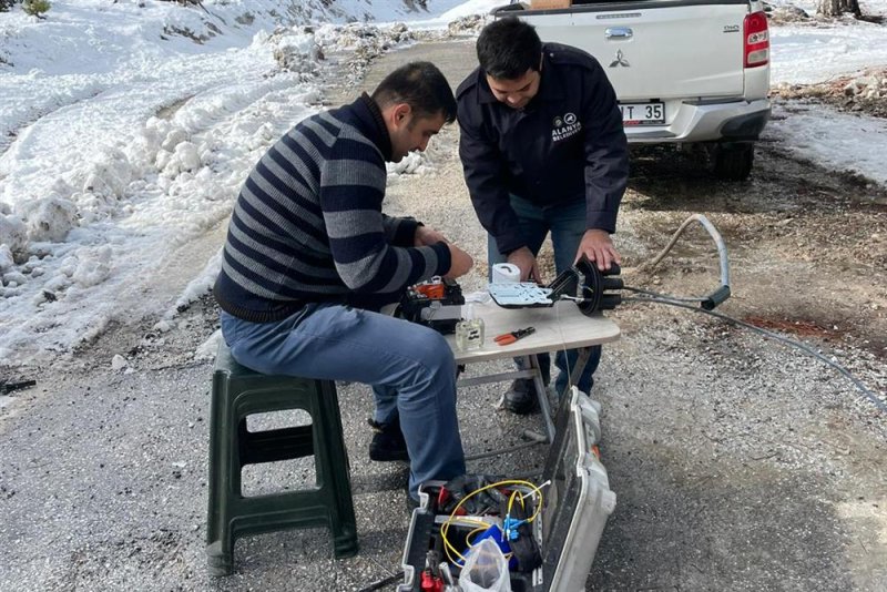 Alanya belediyesi’nden yaylalarda fiber çalışma