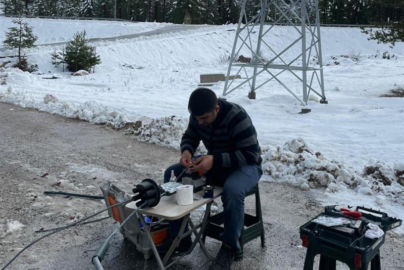 Alanya belediyesi’nden yaylalarda fiber çalışma