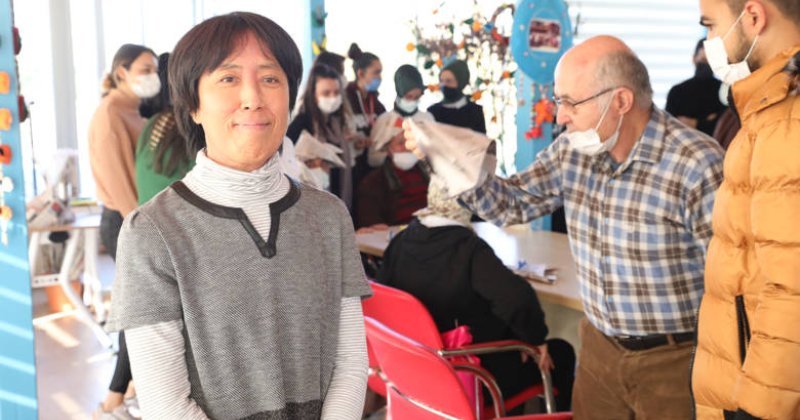 Japon Öğretim Üyesi Mavi Ev’de Origami Eğitimi Verdi