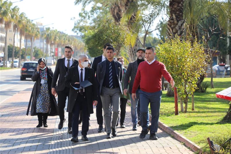 Sahil bandı düzenleme projesi’nde çalışmalar sürüyor  oba-merkez etabı için start verildi