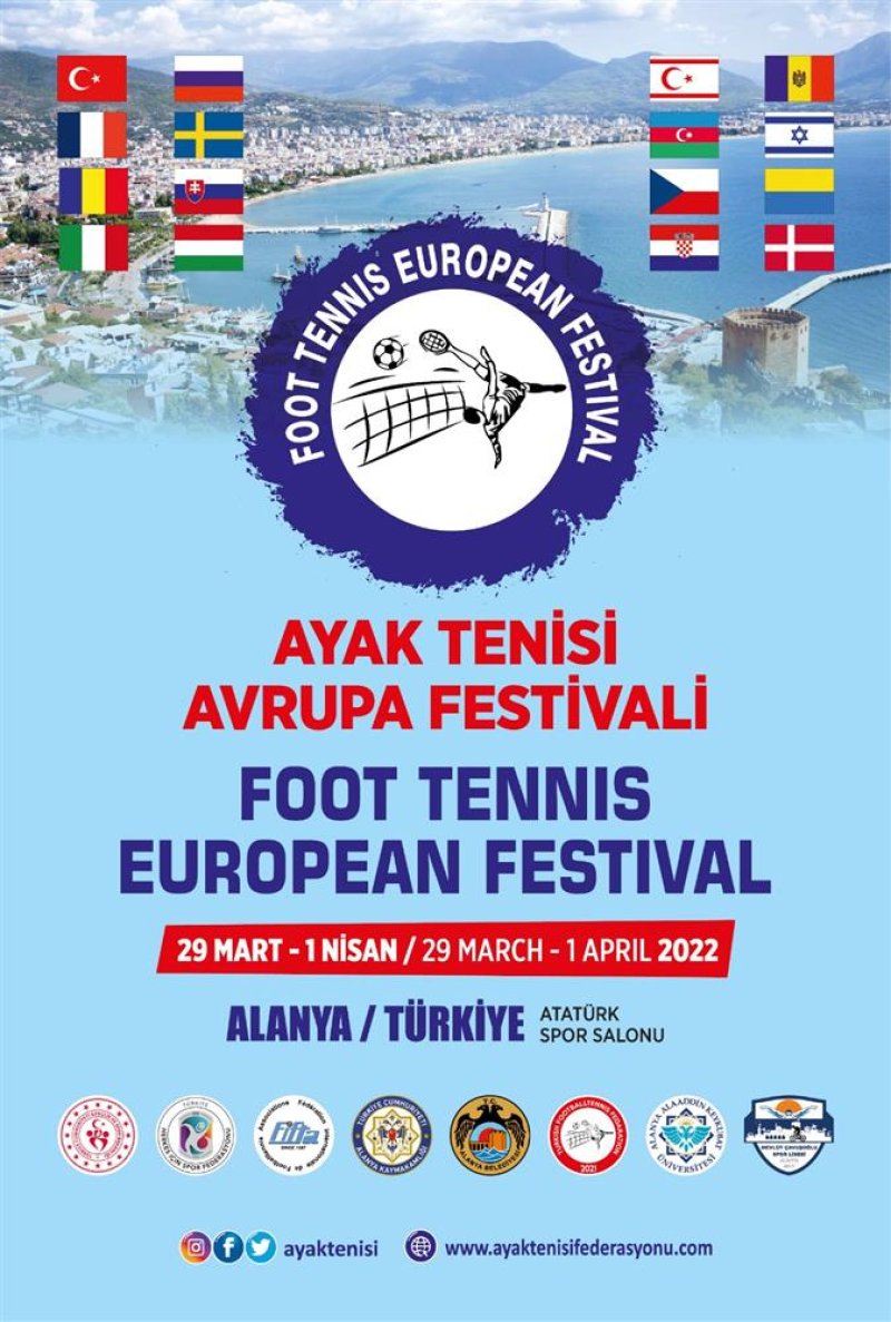 Alanya’da ayak tenisi avrupa festivali yapılacak