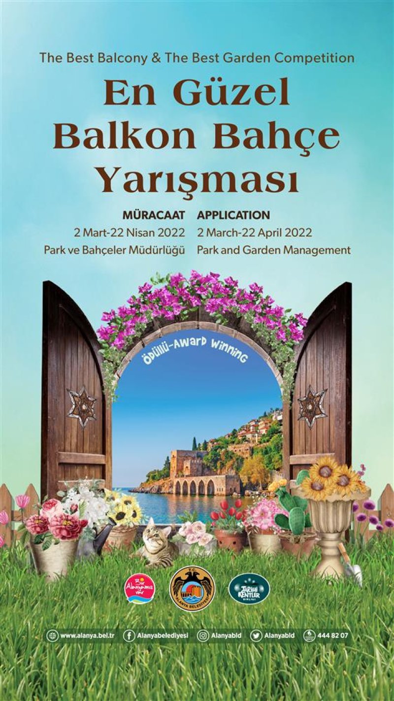 En güzel balkon bahçe yarışması başvuruları başladı