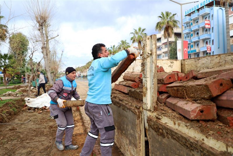 Sahil bandı düzenleme projesi’nde sona doğru