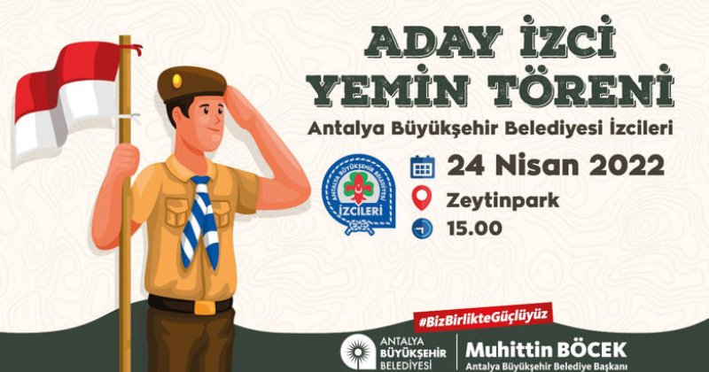 Büyükşehir’in İzcileri Zeytinpark’ta Yemin Edecek