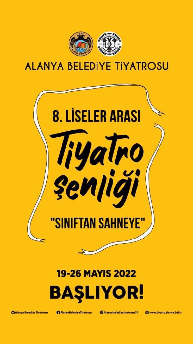 8. liseler arası tiyatro şenliği başlıyor