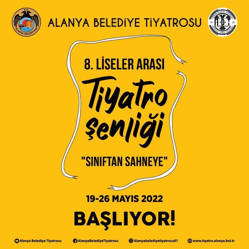 8. liseler arası tiyatro şenliği başlıyor