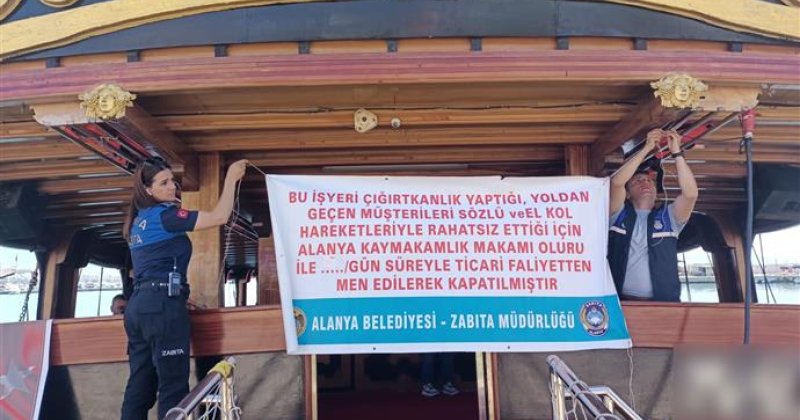 Alanya belediyesi çığırtkanlık ve hanutçuluğa geçit vermiyor