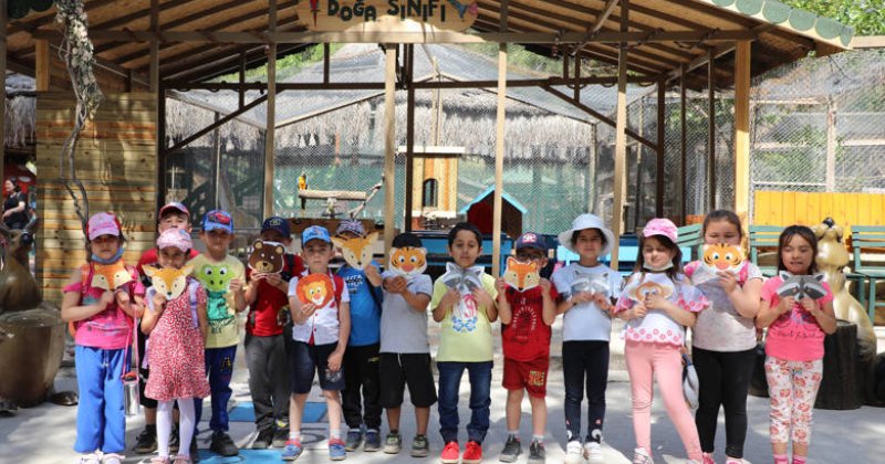 Antalya Hayvanat Bahçesi’nde  Minik Öğrenciler İçin Renkli Etkinlik