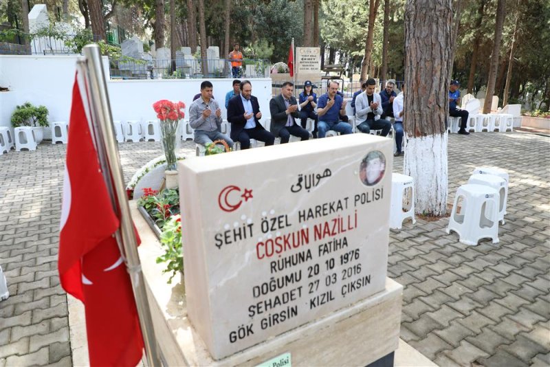 Başkan yücel’den şehitliğe ve kimsesizler mezarlığı’na ziyaret