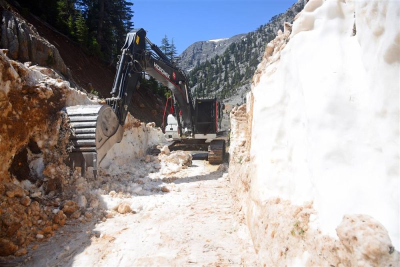 Gökbel ve çökele yayla yolu ulaşıma açıldı