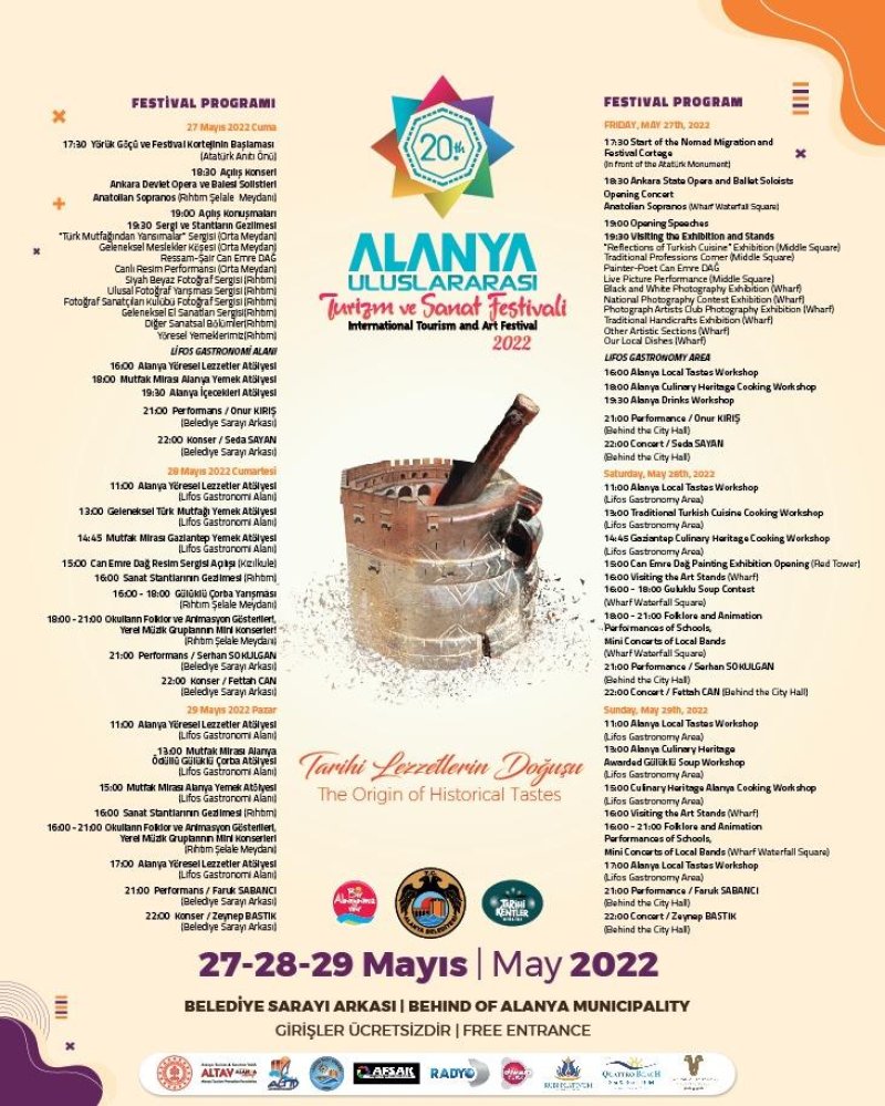 Özlenen festivalde geri sayıma geçildi 20. alanya uluslararası turizm ve sanat festivali başlıyor