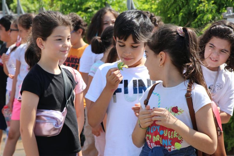 Su kabağı minik öğrencilerin elinde hayat buluyor