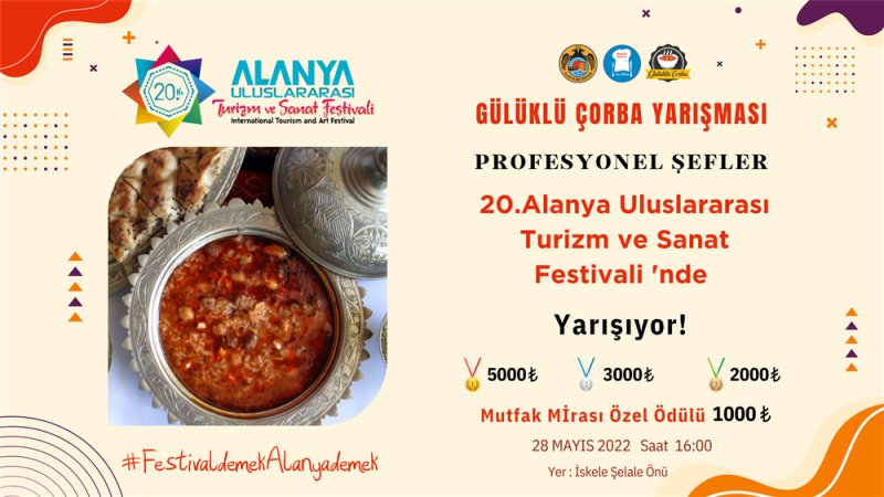 Uluslararası alanya turizm ve sanat festivali 20. yılında gastronomi ile parlayacak