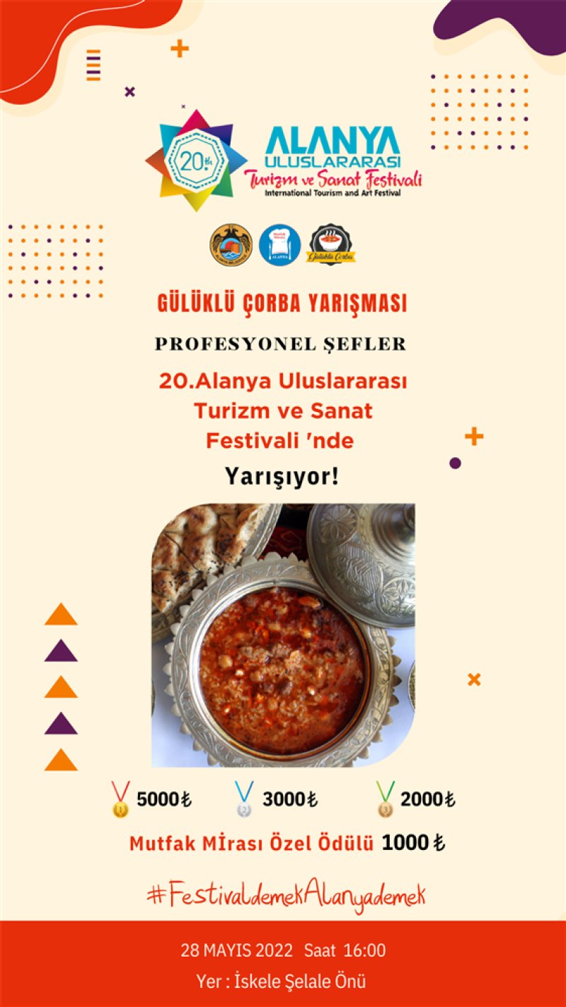 Uluslararası alanya turizm ve sanat festivali 20. yılında gastronomi ile parlayacak