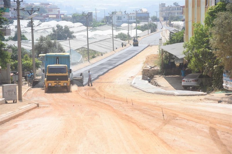 Alanya belediyesi’nden önce altyapı sonra sıcak asfalt