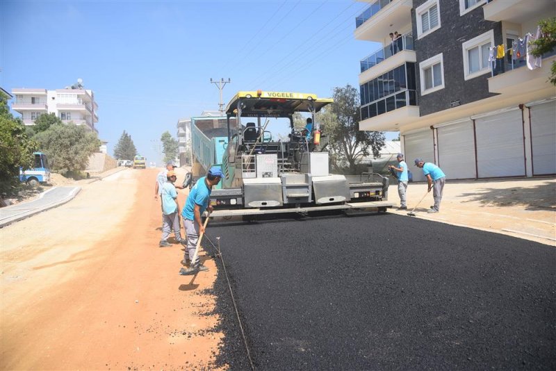 Alanya belediyesi’nden önce altyapı sonra sıcak asfalt