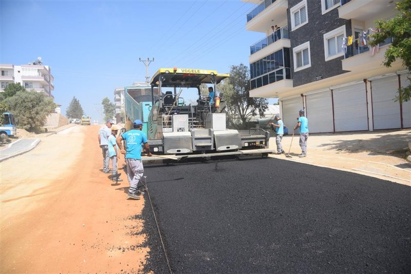 Alanya belediyesi’nden önce altyapı sonra sıcak asfalt