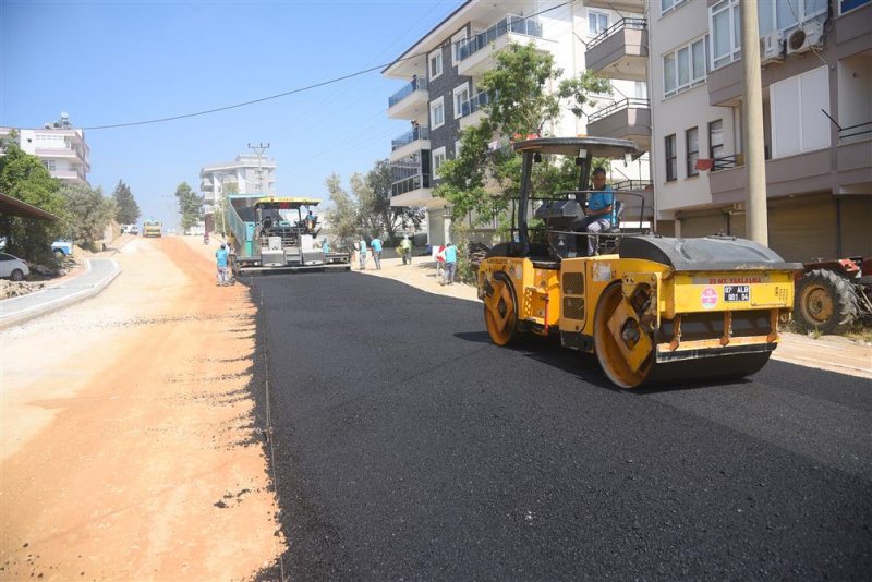 Alanya belediyesi’nden önce altyapı sonra sıcak asfalt