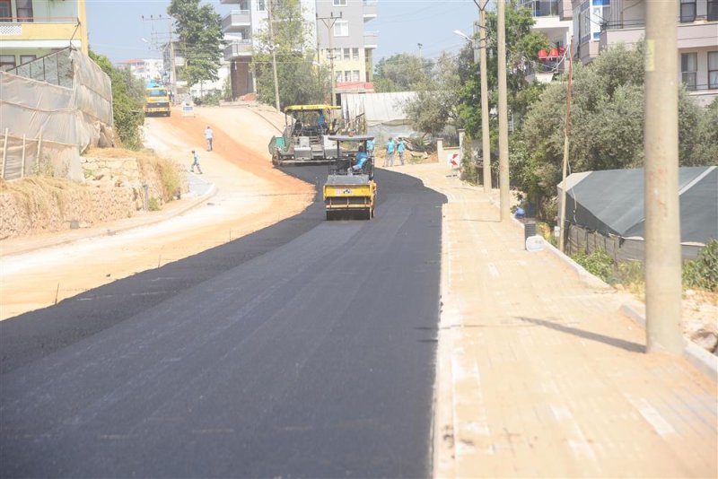 Alanya belediyesi’nden önce altyapı sonra sıcak asfalt