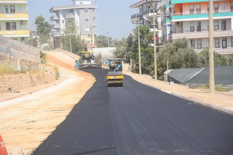 Alanya belediyesi’nden önce altyapı sonra sıcak asfalt