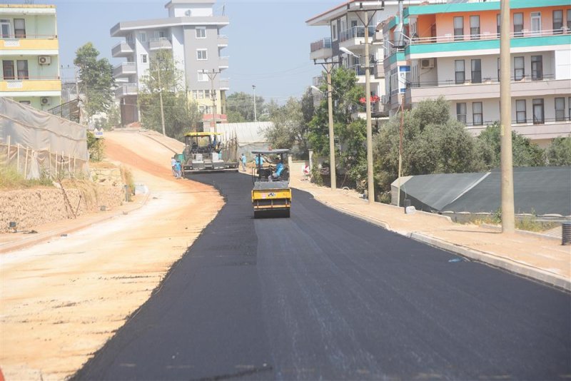 Alanya belediyesi’nden önce altyapı sonra sıcak asfalt