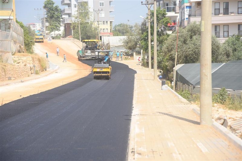 Alanya belediyesi’nden önce altyapı sonra sıcak asfalt