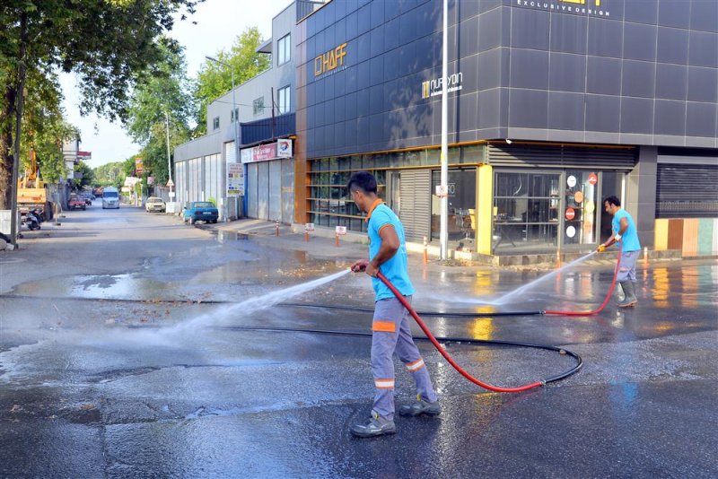 Alanya belediyesi’nden sanayide hafta sonu temizliği