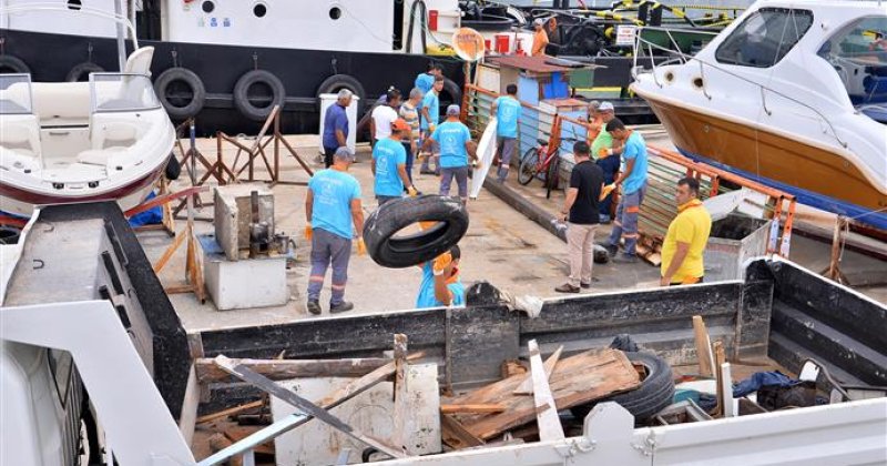 Belediye ve kooperatif iş birliğinde iskele bölgesinde temizlik ve düzenleme