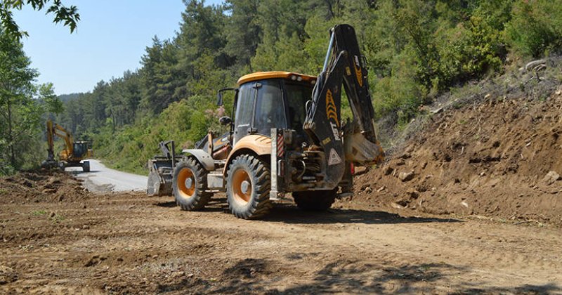 Manavgat Çavuşköy Grup Yolunda Asfalt Hazırlığı