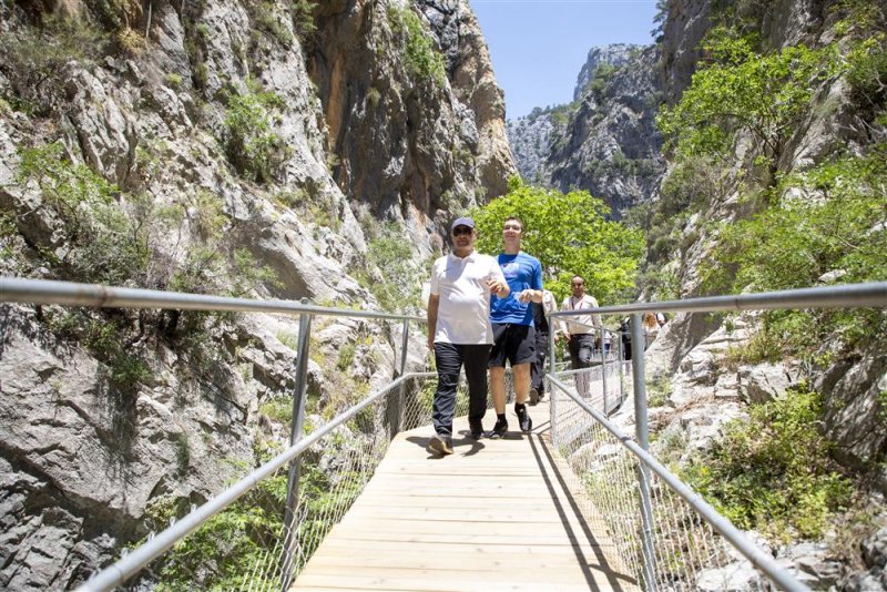 Sapadere kanyonunda ekoturizm yürüyüş parkuru hayata geçirildi