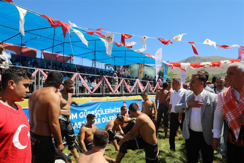 16. gökbel yağlı pehlivan güreşleri’nin şampiyonu şimşek oldu