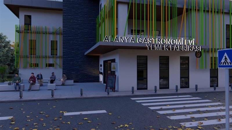 Alanya belediyesi gastronomi ve aşevi projesi hızla yükseliyor