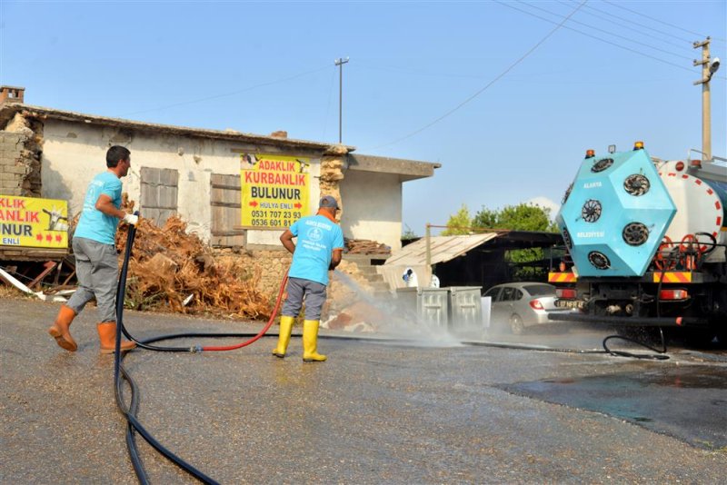 Alanya belediyesi kurban bayramında 3 bin 404 ton atık topladı 377 ton ambalaj atığı toplandı