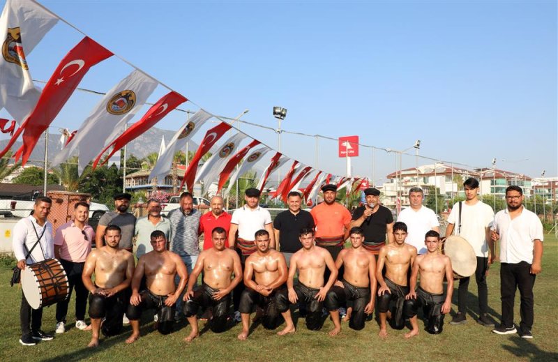 Gökbel güreşleri öncesi pehlivanları alanya’da antrenman yaptı