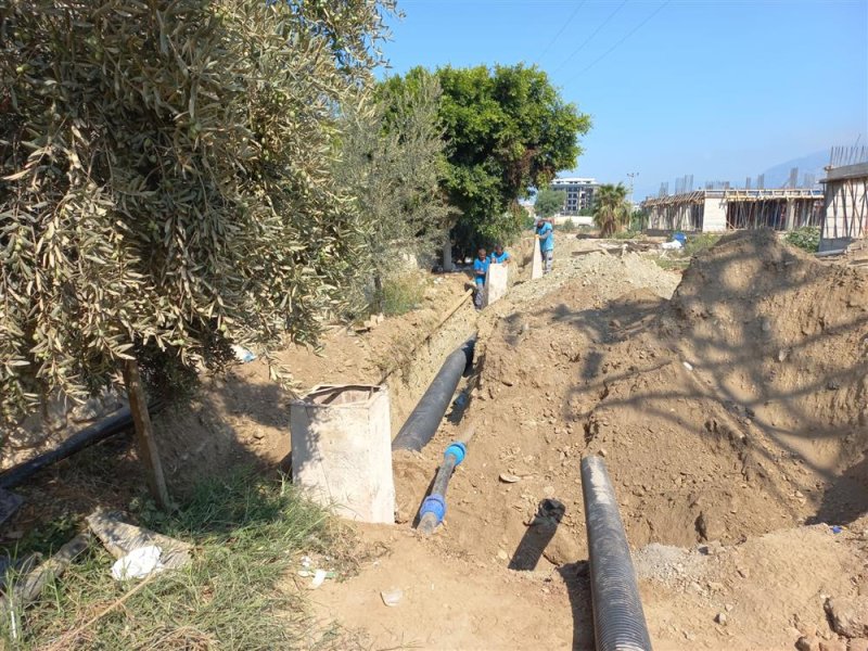 Alanya belediyesi alt yapı çalışmalarını sürdürüyor