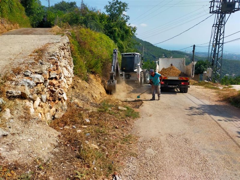 Alanya belediyesi alt yapı çalışmalarını sürdürüyor