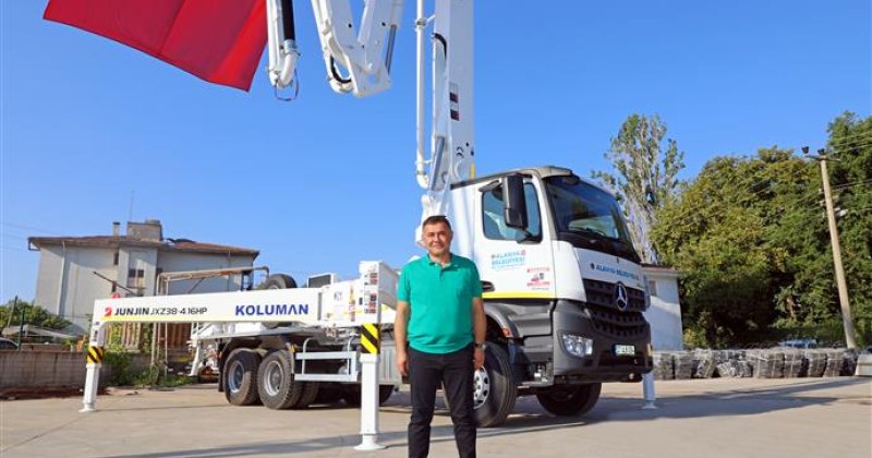 Alanya belediyesi araç filosunu güçlendirmeye devam ediyor