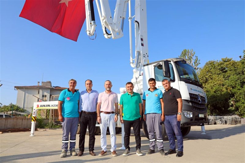 Alanya belediyesi araç filosunu güçlendirmeye devam ediyor